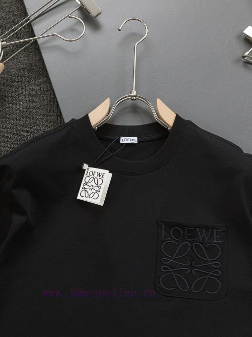 LOEWE Micro Wide Edition S-Xl25ss Latest And Top Of The Line Classic Solid Color Logo Pocket 🪡 zfnbgto7 - Image 6