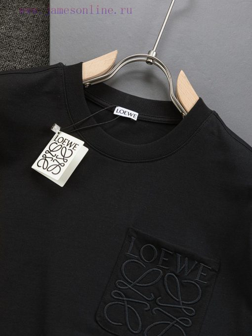 LOEWE Micro Wide Edition S-Xl25ss Latest And Top Of The Line Classic Solid Color Logo Pocket 🪡 zfnbgto7 - Image 8