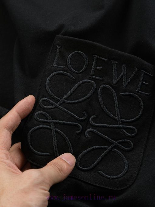 LOEWE Micro Wide Edition S-Xl25ss Latest And Top Of The Line Classic Solid Color Logo Pocket 🪡 zfnbgto7 - Image 9