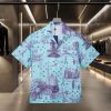 LV Louis Vuitton's Popular Short Sleeved Shirt With City Scenery Fragment Pattern 2025ss Offici lk5o9zby