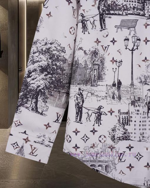 LV Louis Vuitton's Hot Selling Item Is Coming In The City View Fragment Pattern Long Sleeved Sh 3cb1bad9 - Image 10