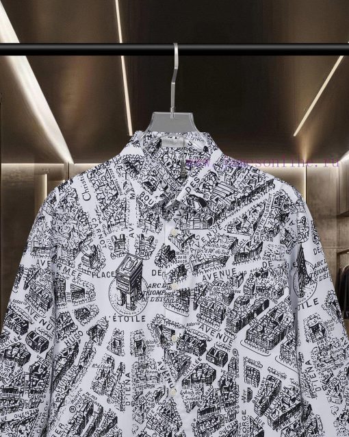 DIOR's Hot Selling Product Is Coming To Paris Map Architectural Elements Digital Printing Long d5sf12to - Image 4