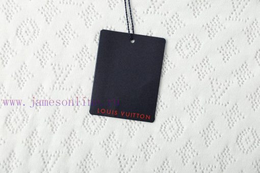 Louis Vuitton Front And Back Hollow LV Flower Knitted 🧶 Woolen Short SleevesThis Short Sleeved 5nagddyf - Image 5