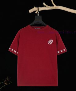 Louis Vuitton 2024 FW New Jacquard Logo Knitted Short Sleeved T-shirtThe T-shirt Is Made Of Ref qkfppoji