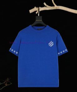 Louis Vuitton 2024 FW New Jacquard Logo Knitted Short Sleeved T-shirtThe T-shirt Is Made Of Ref aqb9jc37