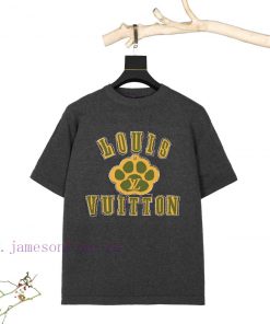 .Louis Vuitton Front And Back Jacquard Imported Hot Stamping Knitted 🧶 Woolen Short SleevesThis fvak7bmb