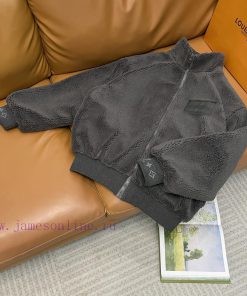 Lv ️ Louis Vuitton 24ss Teddy Fleece Coat For Men And WomenColor Woven Jacquard Logo Thread: A a2asmrzs