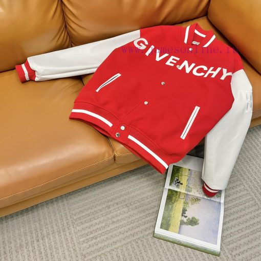 GVC Givenchy 24ss Baseball Jacket JacketNew Autumn And Winter Collection: 60% Wool+40% Organic cthyzzef