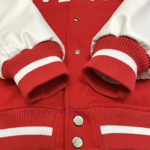 GVC Givenchy 24ss Baseball Jacket JacketNew Autumn And Winter Collection: 60% Wool+40% Organic cthyzzef - Image 10