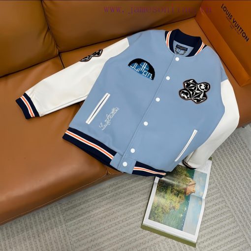 Louis Vuitton 2023ss Runway Style Clover Baseball Jacket JacketIt Took One Month To Order The O 7rgq72g2