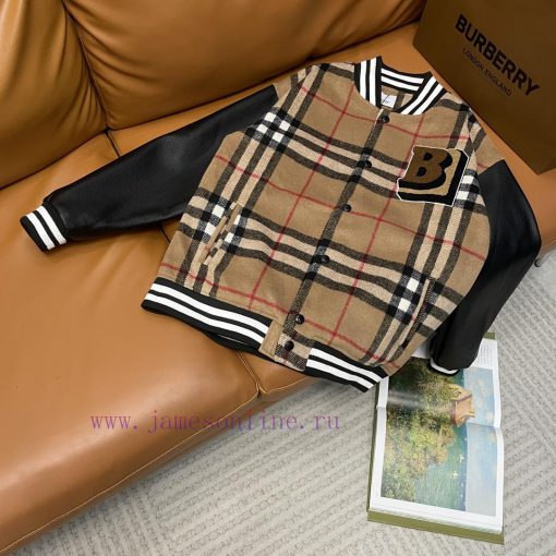 Burberry 2023 Runway Style Baseball Jacket JacketIt Took One Month To Order The Original Model w13up0b8