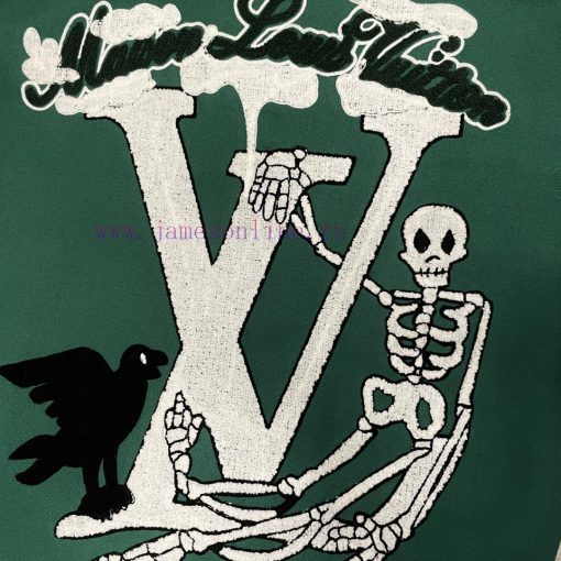Louis Vuitton Classic Baseball Jacket From The Wizard Of OzCustom Woven And Dyed 900g Cashmere yqbwfmiz - Image 5