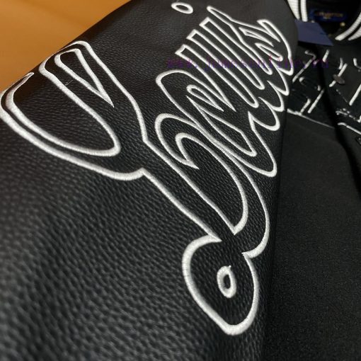 LV Collaboration NBA | Louis Vuitton 23ss Baseball Jacket LOUIS VUITTON X NBA 60% Wool+40% Orga 6kafqbwo - Image 4