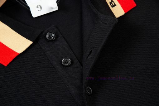 Burberry Spring And Summer Polo Shirt New Collar Letter Jacquard Logo Logo Logo Customized Lett iioh00v1 - Image 8