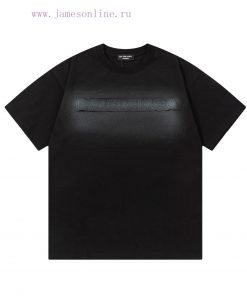 Balenciaga 2025 New High-density Embroidered Letter Logo Short Sleeved T-shirt For Men And Wome sx68l8xt