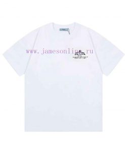 Prada 2025 New Customized Triangle Seal Digital Spray Letter Logo Men's And Women's Same Short brfeblx2