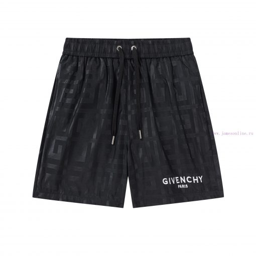 ️GIVENCHY 2025 Spring/Summer Full Print Logo New Fashionable Beach Pants With Inner Mesh Five P 8icck8zb