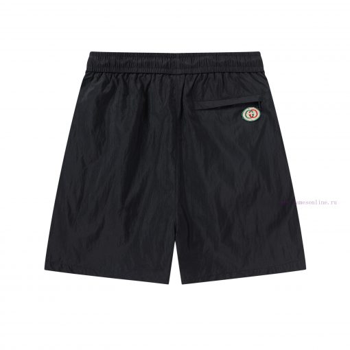️GUCCI 2025 Spring/Summer Logo Embroidered New Fashionable Beach Pants Five Cent Shorts Officia 2xo4g62b - Image 3