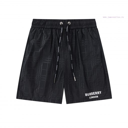 ️Burberry 2025 Spring/Summer Printed Logo New Fashionable Beach Pants With Inner Mesh And Five l542mk17 - Image 2