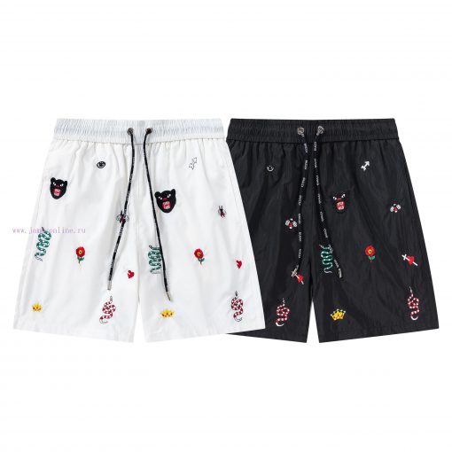 ️GUCCI 2025 Spring/Summer Logo Embroidered New Fashionable Beach Pants Five Cent Shorts Officia 2xo4g62b - Image 10
