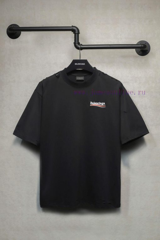 𝐁 A 𝐋 EN 𝐂 IA 𝐆 A Coke Hole Embroidered Short Sleeve T-shirt240 Gram Weight Abrasion Cutting An msjvg8nr - Image 2