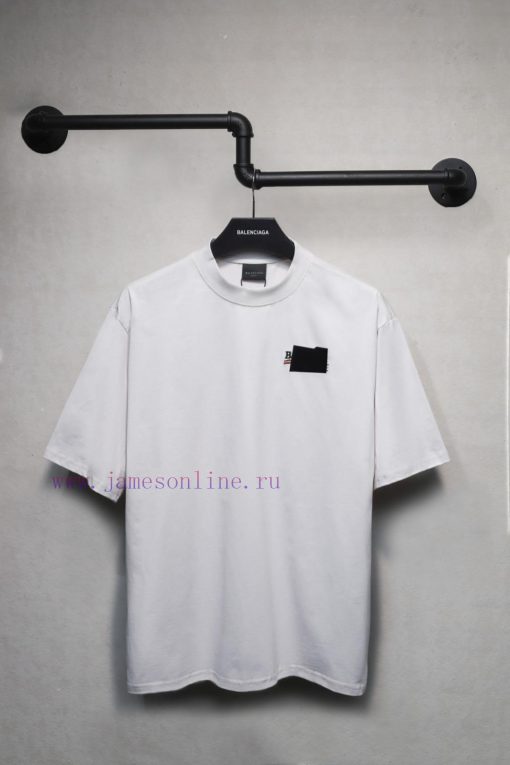 𝐁 A 𝐋 EN 𝐂 IA 𝐆 A Tape Coke Embroidered Short Sleeve T-shirtWeighing 240 Grams The Fabric Is So 4yjt4vbw - Image 2