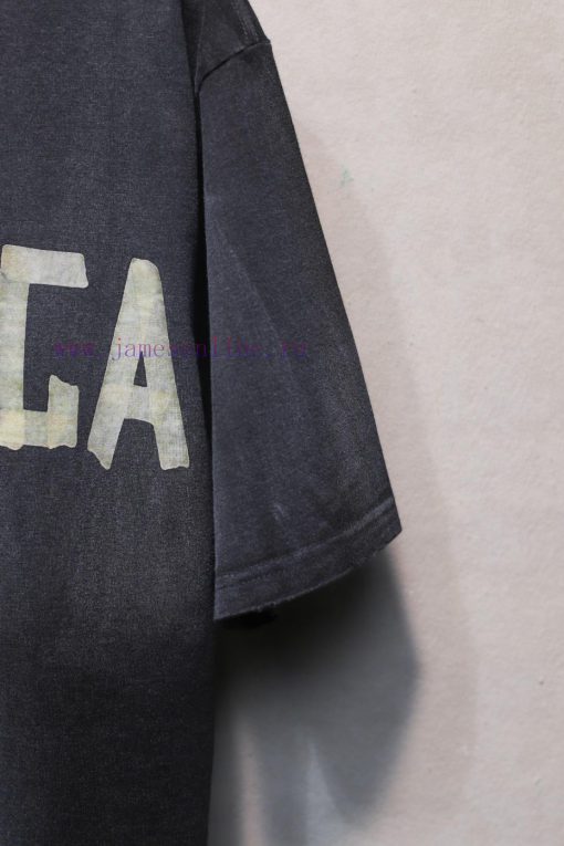 𝐁 A 𝐋 EN 𝐂 IA 𝐆 A 24ss Embossed Paper Tape Short Sleeved T-shirtWeighing 240 Grams Grinding Fry mz39fsvp - Image 8