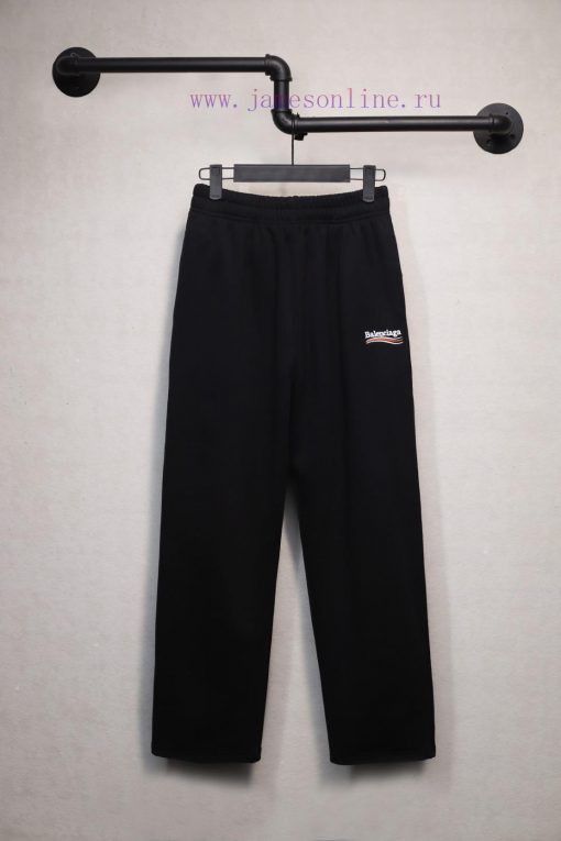 𝐁 A 𝐋 EN 𝐂 IA 𝐆 A Cola Wave Embroidered Pants Bathroom PantsThe Fabric With A Weight Of 460 Gra enc2bz9a