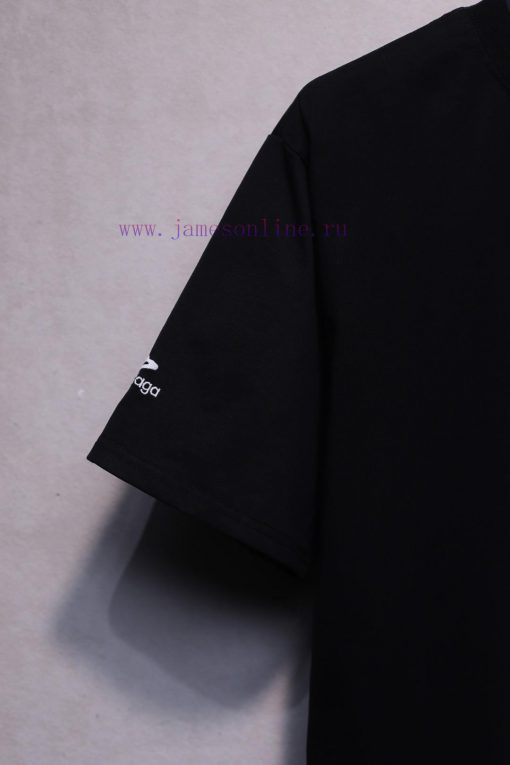 𝐁 A 𝐋 EN 𝐂 IA 𝐆 A Paris New 3m Small Logo Letter Embroidered Short Sleeved T-shirtWeighing 240 hdi58qo5 - Image 6