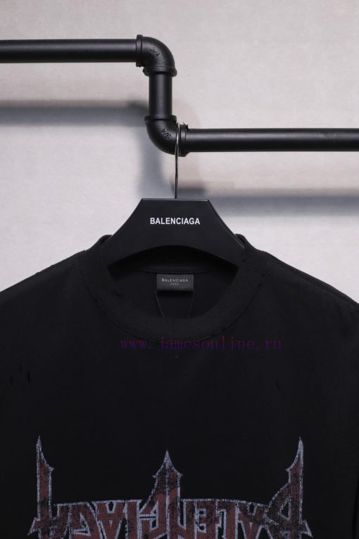 𝐁 A 𝐋 EN 𝐂 IA 𝐆 A 23ss Inverted Iron Tower Digital Direct Spray T-shirt Short SleeveWeighing 24 mkroyh81 - Image 4