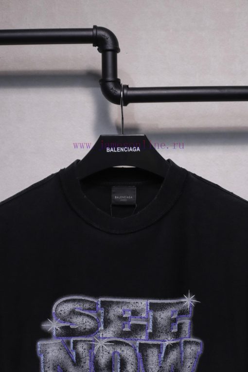 𝐁 A 𝐋 EN 𝐂 IA 𝐆 A Diamond Letter Printed Anti Car Short Sleeved T-shirtReverse Stitching Design zh70iqiw - Image 4