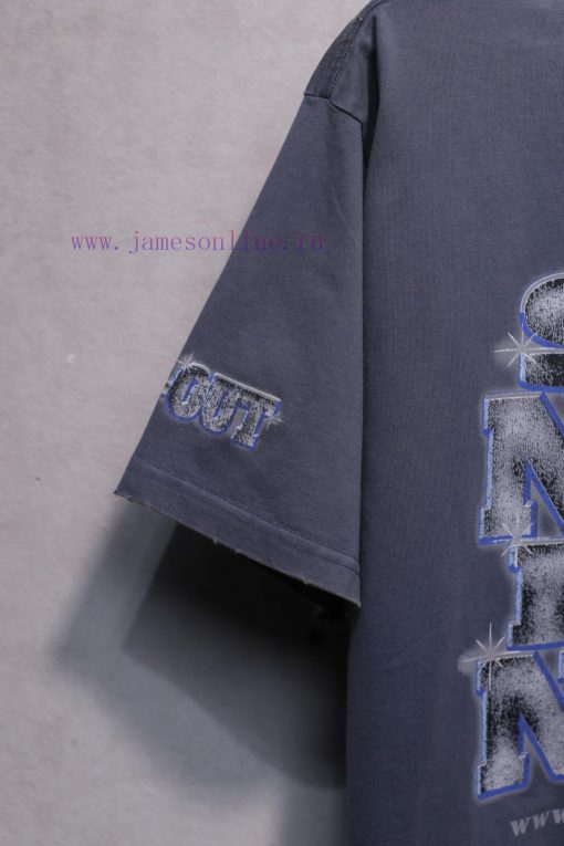 𝐁 A 𝐋 EN 𝐂 IA 𝐆 A Diamond Letter Printed Short Sleeve T-shirtWeighing 240 Grams The Process Inv fofgfau4 - Image 6