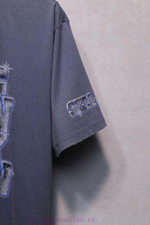 𝐁 A 𝐋 EN 𝐂 IA 𝐆 A Diamond Letter Printed Short Sleeve T-shirtWeighing 240 Grams The Process Inv fofgfau4 - Image 8