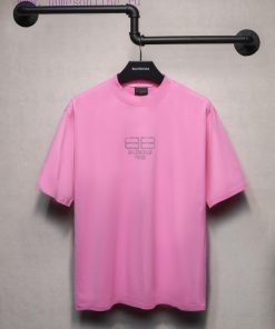 𝐁 A 𝐋 EN 𝐂 IA 𝐆 A Classic Chest Double B Hot Diamond T-shirt Short Sleeve240g Fabric Process Wa ax9nlejg