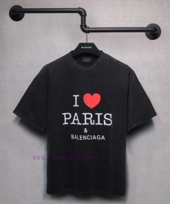 FW24 Letter Heart-shaped Printed Short Sleeved T-shirt240 Gram Weight Washing Water Treatment P 2z6hlzns