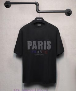 𝐁 A 𝐋 EN 𝐂 IA 𝐆 A New Paris Diamond T-shirt Short Sleeve240g Fabric Process Washing Water Treat 1nzltch0