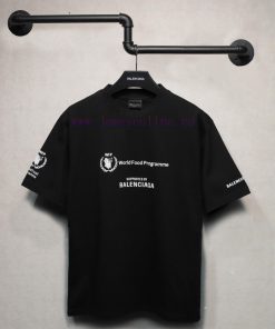 𝐁 A 𝐋 EN 𝐂 IA 𝐆 A 24ss World Food Program Summer Joint Short Sleeved T-shirtImported Suede Foam p4i0khku