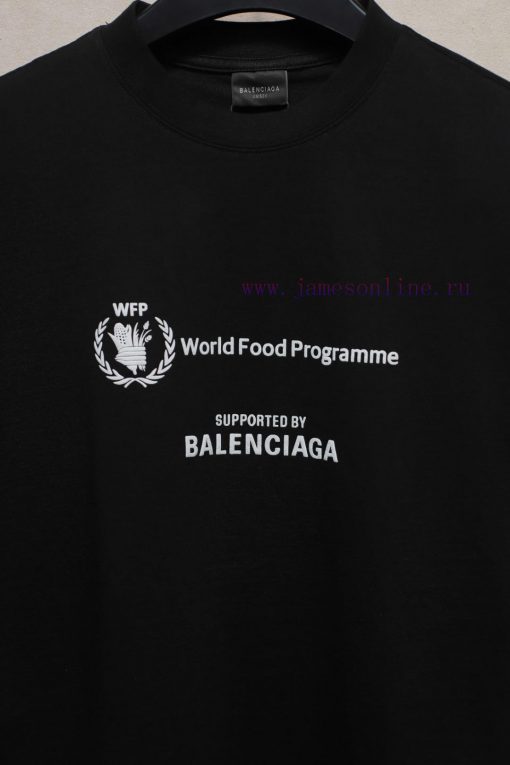 𝐁 A 𝐋 EN 𝐂 IA 𝐆 A 24ss World Food Program Summer Joint Short Sleeved T-shirtImported Suede Foam p4i0khku - Image 7