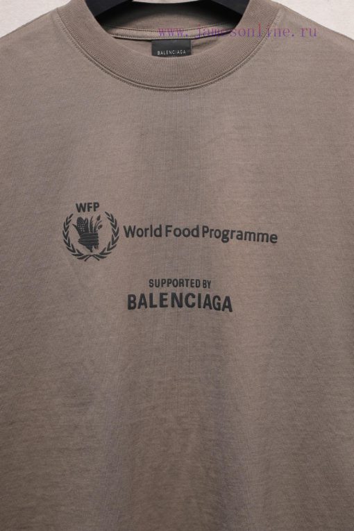 𝐁 A 𝐋 EN 𝐂 IA 𝐆 A 24ss World Food Program Summer Joint Short Sleeved T-shirt240 Gram Elliptical jkw0qwqr - Image 9