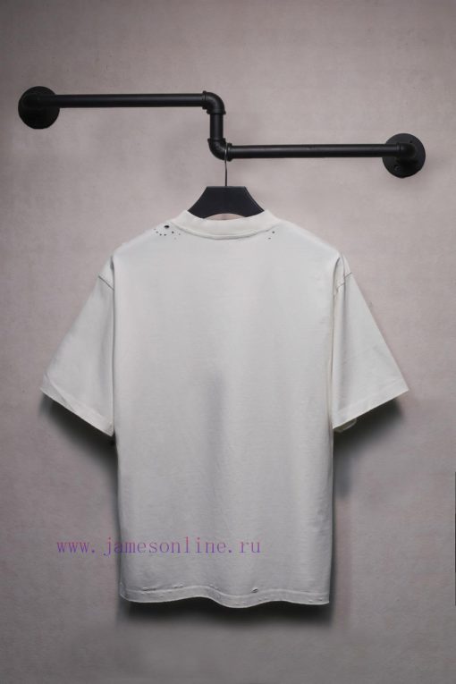 𝐁 A 𝐋 EN 𝐂 IA 𝐆 A New Chest Letter Foam Printed Short Sleeve T-shirt240 Gram Weight Abrasion Cu m6ik1p2i - Image 3