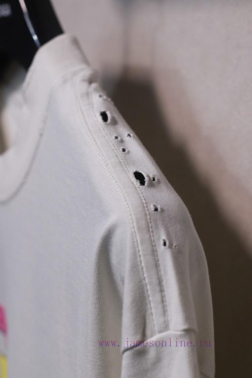 𝐁 A 𝐋 EN 𝐂 IA 𝐆 A New Chest Letter Foam Printed Short Sleeve T-shirt240 Gram Weight Abrasion Cu m6ik1p2i - Image 5