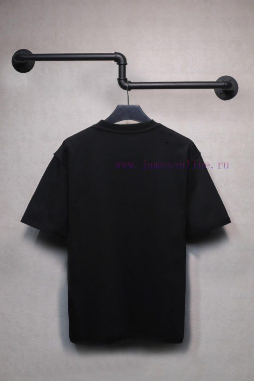 𝐁 A 𝐋 EN 𝐂 IA 𝐆 A 24ss Anweipu Short Sleeved T-shirtWeighing 240 Grams It Is Worn Cut And Aged apb9mn3t - Image 3