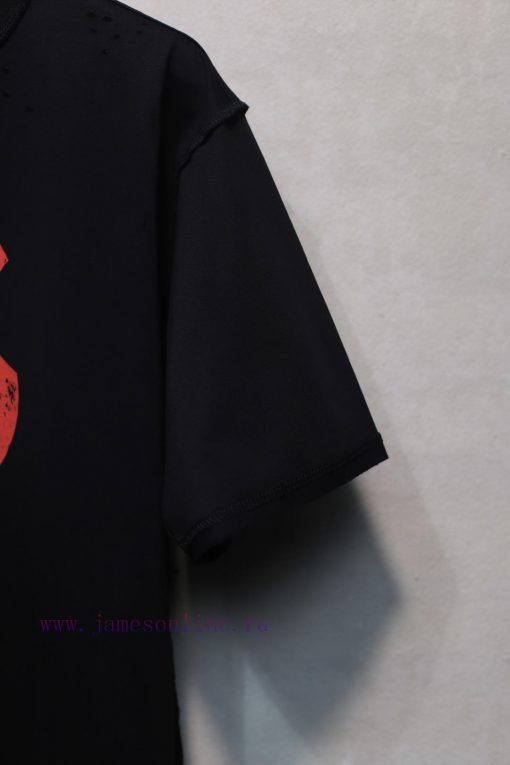 𝐁 A 𝐋 EN 𝐂 IA 𝐆 A 24ss Anweipu Short Sleeved T-shirtWeighing 240 Grams It Is Worn Cut And Aged apb9mn3t - Image 8