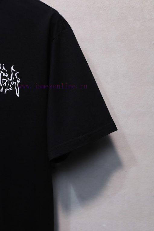 𝐁 A 𝐋 EN 𝐂 IA 𝐆 A Blurred Sanskrit Logo On Chest Short Sleeved T-shirt240 Gram Weight Washing W imt8p5ih - Image 8