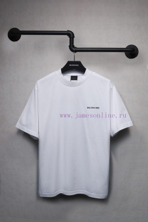 𝐁 A 𝐋 EN 𝐂 IA 𝐆 A Classic Letter Printed Short Sleeve T-shirt At Front And Rear240 Gram Weight r7pl7hzc