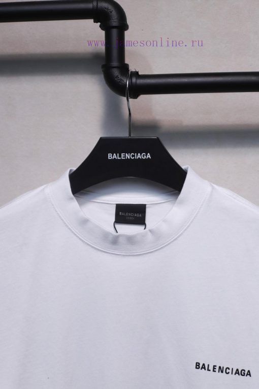 𝐁 A 𝐋 EN 𝐂 IA 𝐆 A Classic Letter Printed Short Sleeve T-shirt At Front And Rear240 Gram Weight r7pl7hzc - Image 4