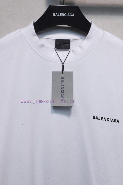 𝐁 A 𝐋 EN 𝐂 IA 𝐆 A Classic Letter Printed Short Sleeve T-shirt At Front And Rear240 Gram Weight r7pl7hzc - Image 7