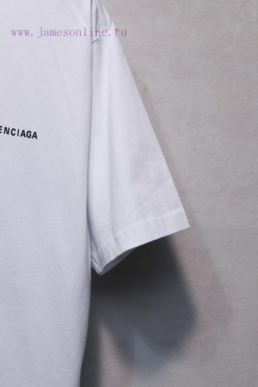 𝐁 A 𝐋 EN 𝐂 IA 𝐆 A Classic Letter Printed Short Sleeve T-shirt At Front And Rear240 Gram Weight r7pl7hzc - Image 8