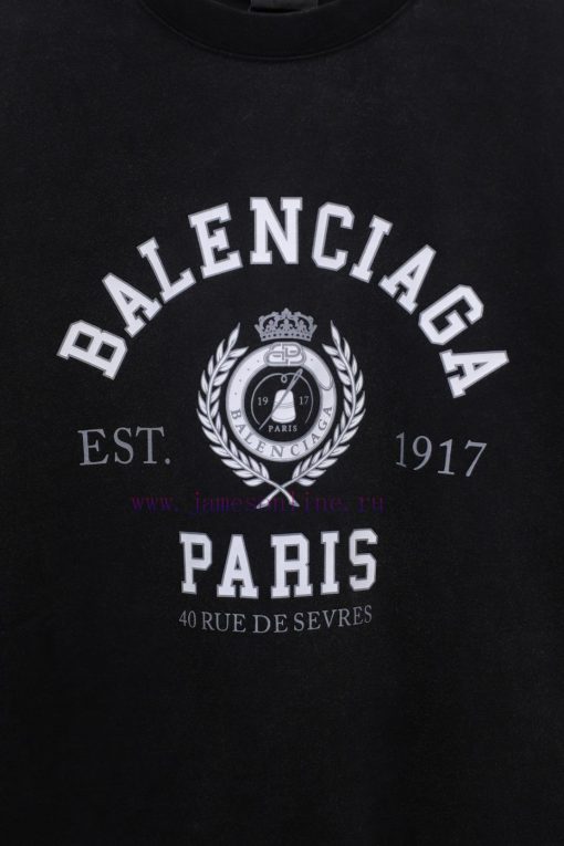 𝐁 A 𝐋 EN 𝐂 IA 𝐆 A Paris Crown Wheat Harvest 1917 Short Sleeved T-shirtWeighing 240 Grams Frying ncvnd58m - Image 9