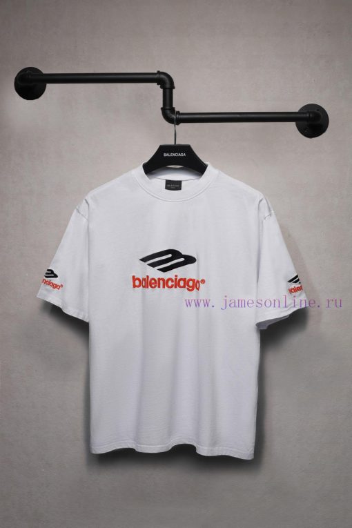 𝐁 A 𝐋 EN 𝐂 IA 𝐆 A Paris New 3m Logo Letter Embroidered Short Sleeved T-shirtWeighing 240 Grams fo247vdh - Image 2